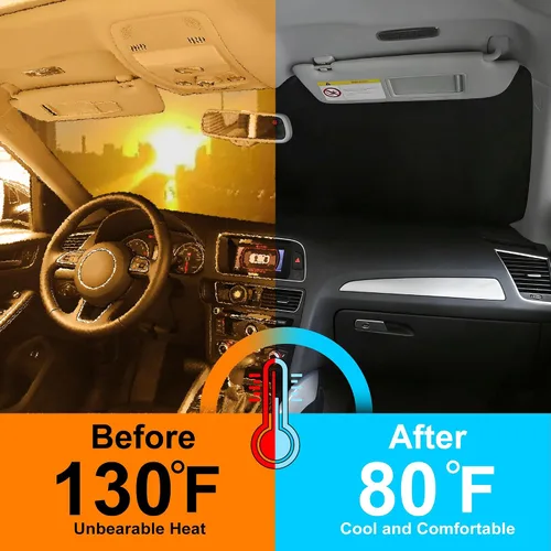 Miniatura 6 de Parasol plegable para parabrisas delantero de automóvil, ajuste personalizado para Honda HR-V 2023-2025 2026, bloquea los rayos UV, mantiene