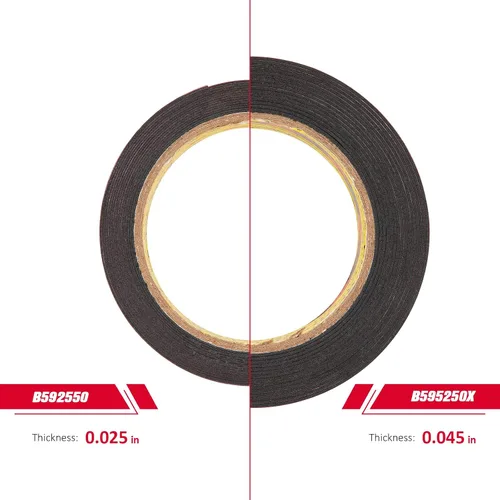 Miniatura 3 de 3M Cinta de doble cara resistente de 1 pulgada x 15.4 pies, cinta de montaje negra 5925 cinta de espuma adhesiva fuerte impermeable para decoración
