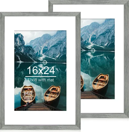 Miniatura 193 de Hongkee - Juego de 2 marcos de fotos, HK042515-MD5.5X8.5-BK(2PK)