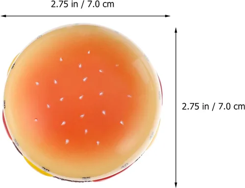 Miniatura 7 de Cabilock Temporizador mecánico de cocina, en forma de hamburguesa de 60 minutos, recordatorio de huevo giratorio de viento de cuenta regresiva