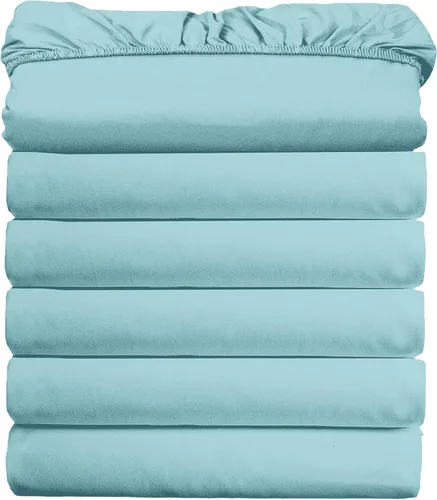 Elegant Comfort Paquete de 6 sábanas bajeras ultrasuaves a granel – 1500 sábanas bajeras de microfibra de alta calidad hotelera, bolsillos profundos