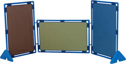 Miniatura 13 de Children's Factory Juego de 3 paneles de juego rectangulares, panel divisor de habitación para niños, partición de aula, pantalla independiente