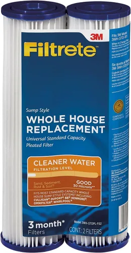 Miniatura 13 de Filtrete Filtro de Agua Ranurado para Toda la Casa de Capacidad Estándar, 5 Micrones, Filtro Universal, Filtro de Inserción Estilo Sumidero, 2