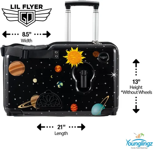 Miniatura 17 de Younglingz LIL FLYER GO 21" - Maleta de mano para niños, Motocicleta verde V2