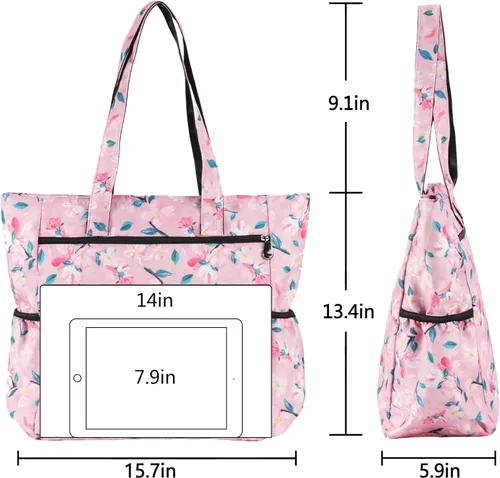 Miniatura 34 de CLOUDMUSIC Bolsa de hombro para enfermeras, profesores, trabajo, gimnasio, viajes, playa, mujeres, con gran capacidad, impermeable