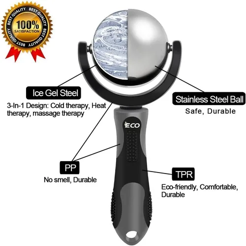 Miniatura 3 de Cryosphere Pelota Rodillo de Masaje Frío - Pelota de Masaje para Alivio de Frío y Calor, Liberación Miofascial, Terapia de Puntos Gatillo, Nudos