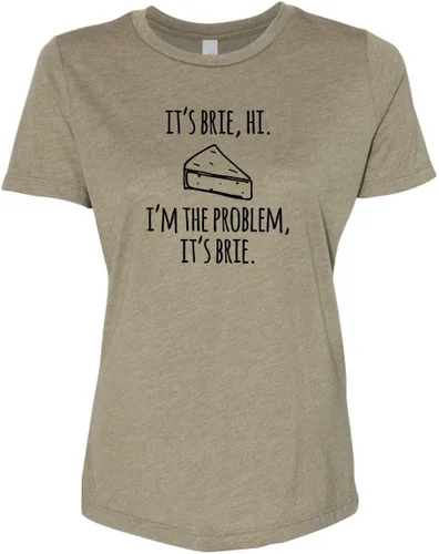 Miniatura 7 de Cute Women's Screen Printed Crew Neck Tee, Shirts With Sayings, Dusty Blue or Olive