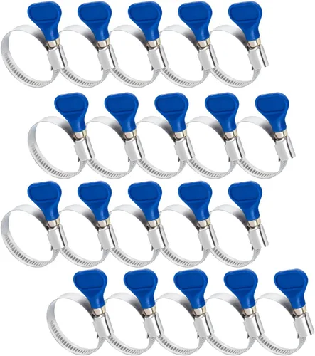 Miniatura 10 de POWERTEC 70127 Abrazadera de manguera de llave de 2-1/2 pulgadas, abrazaderas de manguera de acero inoxidable ajustables para colector de polvo
