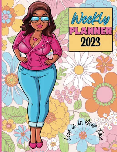 Weekly Planner 2023 Stylish, Girly Calendar, Large 8.5x11 Inches, Ideal Gift Giving for Moms, Sisters, Teen Girls, Girlfriends, Coworkers and