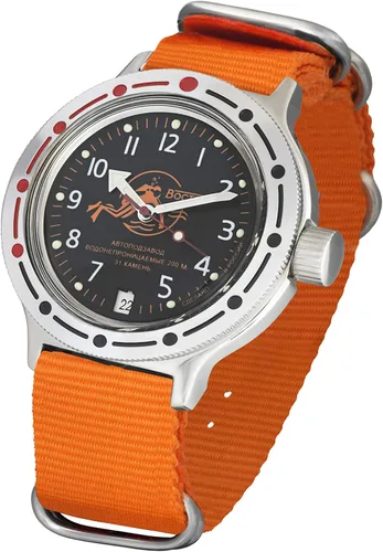 Miniatura 2 de Vostok Amphibian - Reloj de pulsera automático para hombre cuerda automática militar para bucear anfibio reloj 380
