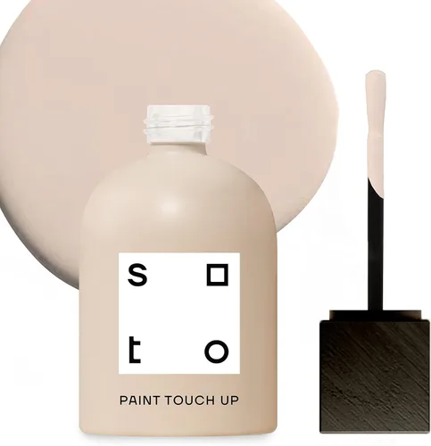 Miniatura 26 de soto Pintura de Retoque Rosa, Multi-Superficie, Acabado Mate (No. 31 Yeso Marroquí) — 10 Mililitros de Reparación de Arañazos para Muebles, Paredes