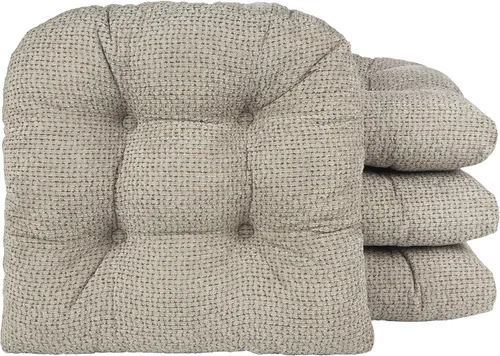 Miniatura 33 de Klear Vu Gripper Overstuffed - Cojines universales antideslizantes para silla de comedor para decoración de cocina o uso de oficina, almohadilla