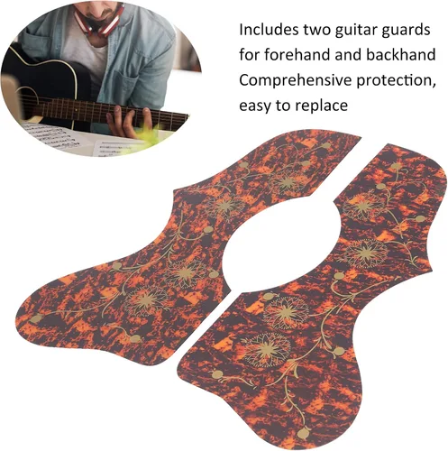 Miniatura 7 de 2 protectores de guitarra para mano izquierda y derecha, placa de protección de guitarra de plástico duro con cuatro colores para elegir, panel
