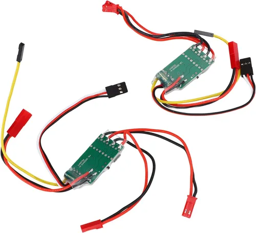 Miniatura 9 de Alomejor RC cepillado ESC, motor dual, salida 5A x 2, 6V-14V, modos mixtos e independientes, para barco RC, camión sobre orugas, paquete de 2