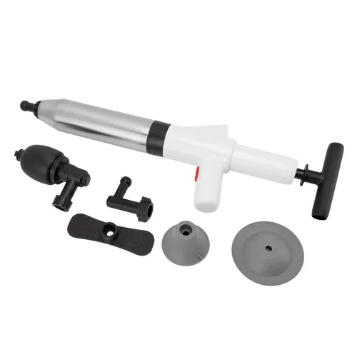Émbolo de inodoro, kit de desagüe de aire, equipo de dragado neumático manual con ventosas de 4 tamaños, émbolo de fregadero para baño, cocina,