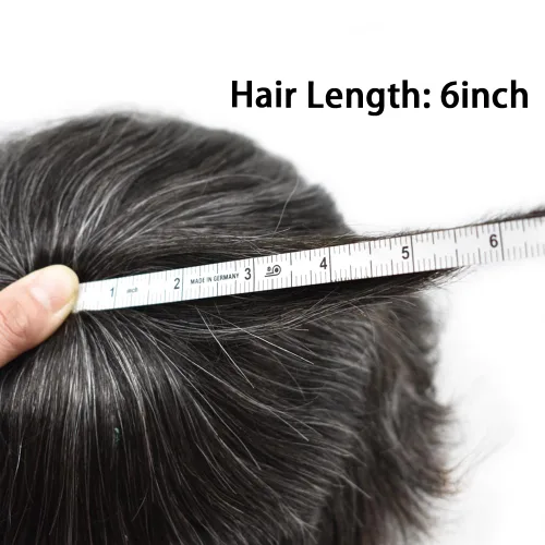 Miniatura 8 de Toupee para hombres, pieza de cabello humano real, sistema de reemplazo de encaje suizo suave para hombre, pieza de pelo de tupé, protesis capilar
