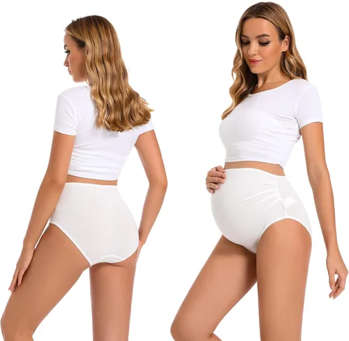 Miniatura 2 de MOMATE Ropa interior de maternidad sobre golpes de cintura alta cobertura completa ropa de maternidad para mujer