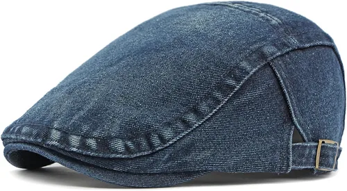 Miniatura 12 de Gorra de Newsboy para hombre, ajustable, plana, Ivy Gatsby, gorra de conducción de cabbie, transpirable, de algodón, gorra de golf