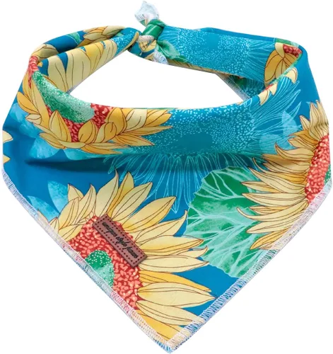 Miniatura 34 de Unique Style Paws Bandanas para perros, 1 unidad, lavables, de algodón, triangular, para otoño, con margaritas de abeja, para perros y gatos