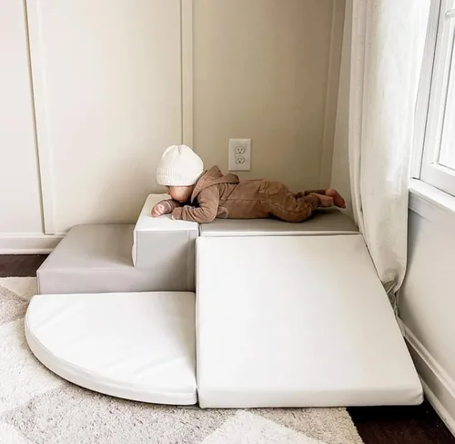 little dove Juego grande de 4 piezas de juguetes de escalada para niños pequeños de 1 a 3 años, bloques de escalada de espuma para bebés, juguetes