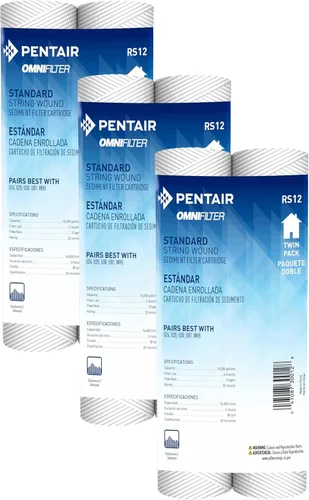 Miniatura 7 de Pentair OMNIFilter RS14 Filtro de agua para sedimentos, 10 pulgadas, cartucho de filtro de repuesto de sedimentos de polipropileno hilado