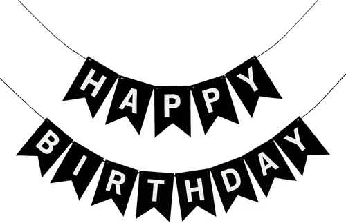 Miniatura 20 de Cartel de feliz cumpleaños suministros para fiesta de cumpleaños (B 1)