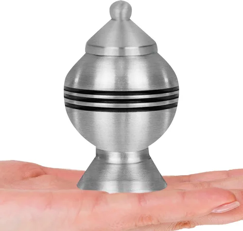 Miniatura 25 de Trupoint Memorials Urnas pequeñas de recuerdo para cenizas humanas, mini urna de cremación decorativa para hombres y mujeres adultos, pequeña Verde