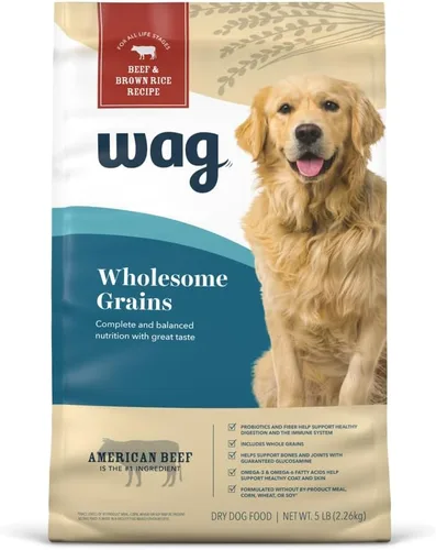 Miniatura 8 de Marca Amazon - Wag Nutrición Premium para Perros Adultos, Alimento Seco, Apoya la Salud del Estómago y la Piel, Carne de Res y Arroz Integral, Bolsa