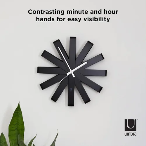 Miniatura 7 de Umbra - Reloj de pared en bandas