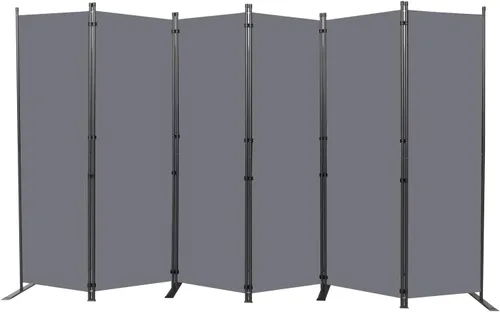 Miniatura 18 de Divisor de habitación portátil de 6 pies y pantallas de privacidad plegables, divisor de tela de 102 pulgadas de ancho para separación