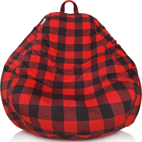 Miniatura 12 de Funda para silla de puf para almacenamiento de animales de peluche (sin relleno) para niños y adultos. Extra grande, nido de pájaro, puf suave