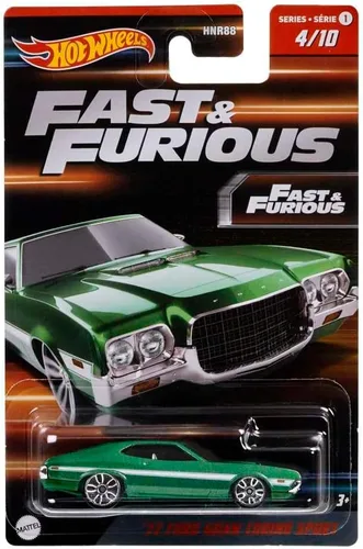 Miniatura 3 de Mattel Hot Wheels 1:64 Escala 1972 Ford Gran Torino Sport (Rápido y Furioso) - 4/10