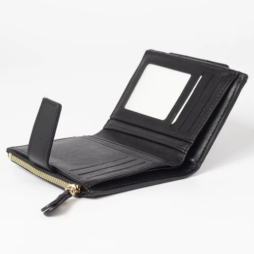 Miniatura 5 de Cartera pequeña, Negro, PU