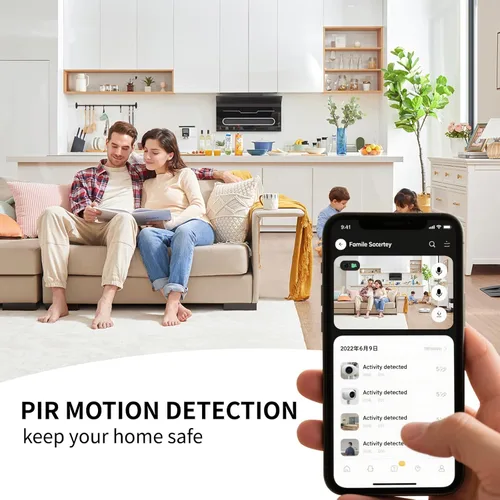 Miniatura 5 de Mini cámara de seguridad inalámbrica 4K HD pequeña cámara magnética inteligente para el hogar, cámara WiFi micro cámara con detección de movimiento