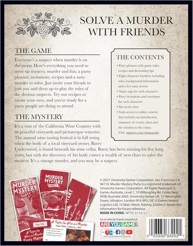 Miniatura 3 de Murder Mystery Party, A Taste for Wine & Murder, Murder Mystery Party Game to Host Your Own Murder Mystery Night