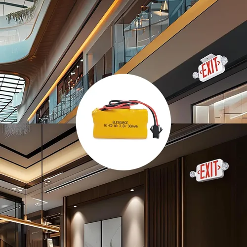 Miniatura 5 de XUNTU Batería de repuesto NiCad de 3.6V 900mAh AA ELB-B001 compatible con Lithonia ELB-B001 Lithonia EU2 LED Interstate ANIC1566 Unitech 0253799 Luz