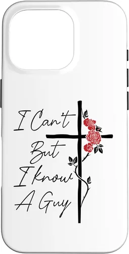 Miniatura 20 de I Can't But I Know A Guy Jesus Cross Flowers Case for iPhone 17
