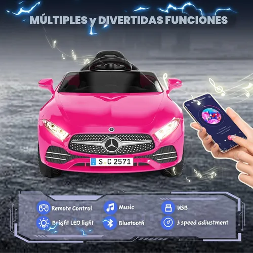 Miniatura 2 de Coche camioneta Mercedes-Benz CLS 350 de 12 V con licencia para montar para niños, juguetes para montar para niños pequeños con control de padres