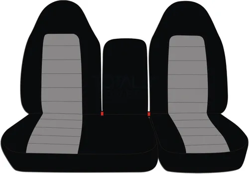 Miniatura 8 de Funda para asientos y apoya brazos de camiones, asiento delantero dividido 60/40 con apertura en el medio, para camión 1997-2000 Ford F-150, de 21