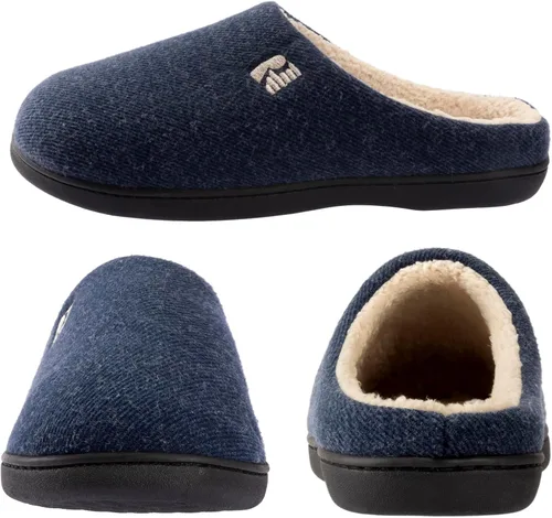Miniatura 9 de RockDove Pantuflas tipo zueco con forro de sherpa para hombre