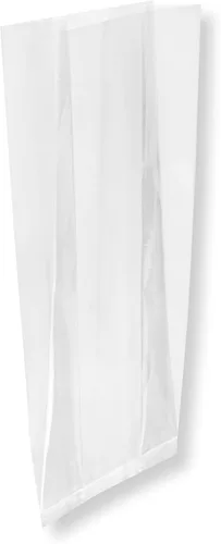 Miniatura 9 de Restaurantware Bag Tek - Bolsas con fuelle de 4 x 2.3 x 8 pulgadas, 100 bolsas de dulces sellables con calor, paquete seguro para alimentos