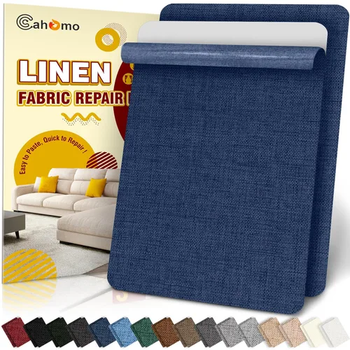 Miniatura 32 de Cahomo - Cinta de reparación de lino 4x79 pulgadas, parches de tela autoadhesivos, kit de cinta adhesiva de lino, cinta adhesiva de reparación