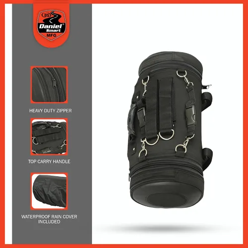 Miniatura 4 de Daniel Smart - Bolsa enrollable para motocicleta con múltiples bolsillos, asegura tu equipaje y cosas con facilidad, incluye cubierta de lluvia