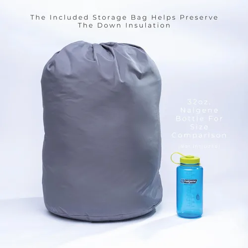 Miniatura 15 de Outdoor Vitals Summit - Saco de dormir de más de 800 libras de potencia de relleno ultraligero para mochilero, saco de dormir ligero para senderismo