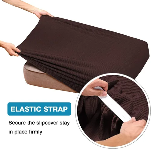 Miniatura 4 de Flamingo P Fundas de cojín elásticas de 2 piezas para sofá, fundas elásticas para cojines de asiento individuales, fundas de sofá seccionales