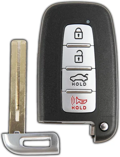 Miniatura 9 de 2X Llavero de Reemplazo KeylessOption para 2009 2010 2011 2012 2013 2014 2015 Hyundai Elantra Genesis Sonata Kia Optima Sorento Remoto, 4-Botón