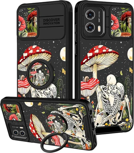 Miniatura 80 de Funermei Funda para Moto G Play 4G 2024 – Funda para teléfono para mujeres y niñas, diseño único de gato y libros, diseño único con funda