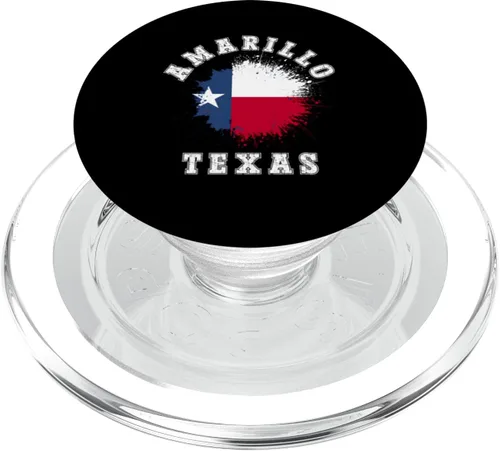 Miniatura 7 de Amarillo Texas TX Splatter Flag Trip Vacation Souvenir PopSockets Adhesive PopGrip