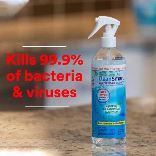 Miniatura 2 de CleanSmart Desinfectante en aerosol diario para superficies, mata el 99.9% de virus, bacterias, moho y hongos, botella de 16 onzas (paquete de 3)