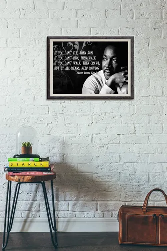 Póster motivacional Dr. Martin Luther King Jr. Derechos civiles Historia de Estados Unidos Cita Imágenes con inspiración P005